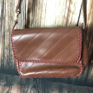 BROOKS BROTHERS Leather Crossbody Purse